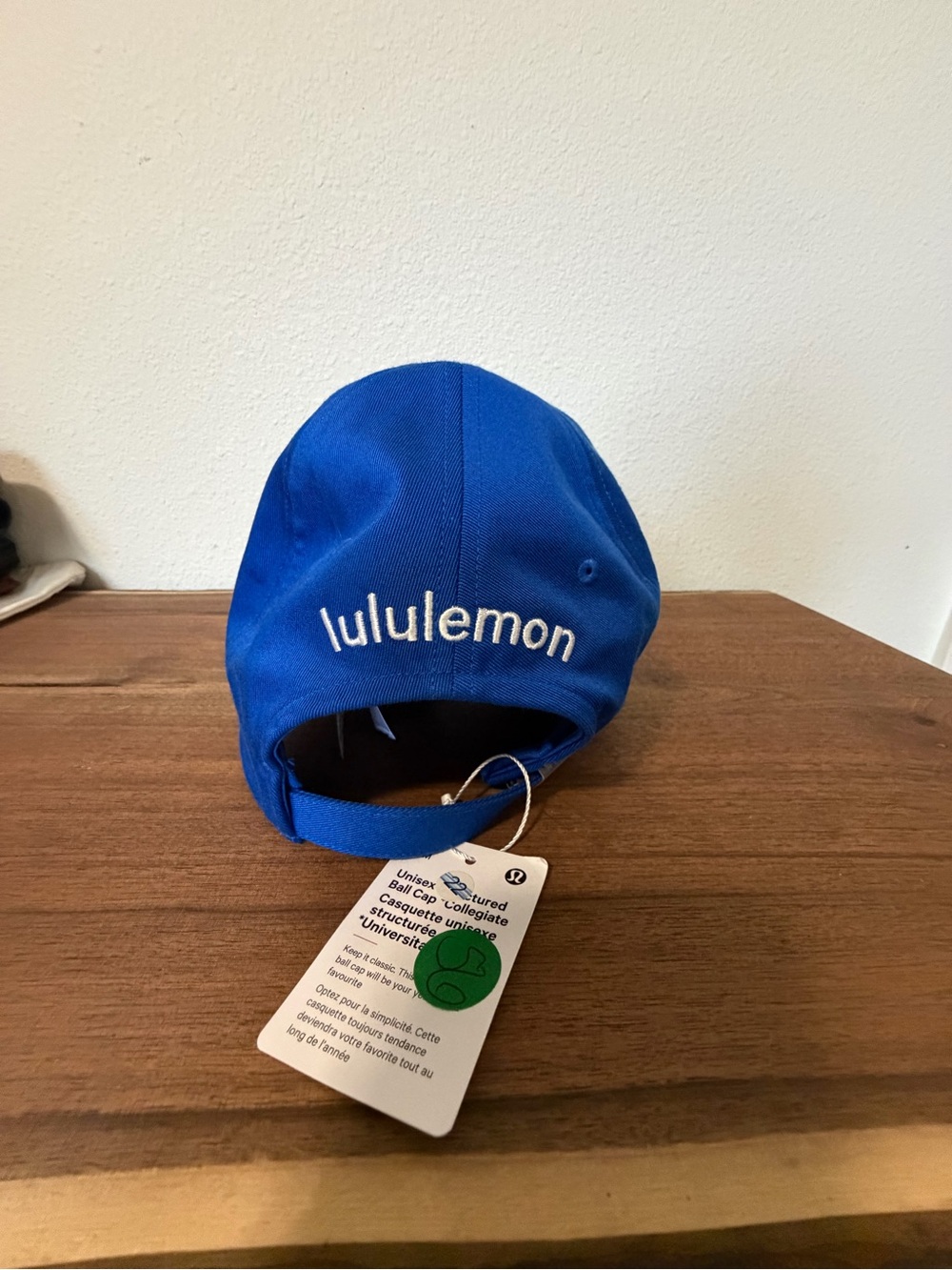 lululemon athletica Royal Blue Cap with Red Chenille Letters - Picture 3 of 4